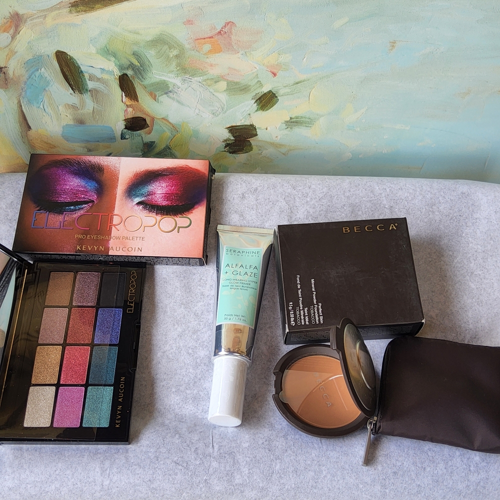 Kevyn Aucoin + Seraphine Botanicals + Becca Full Size Makeup Bundle (New)‎